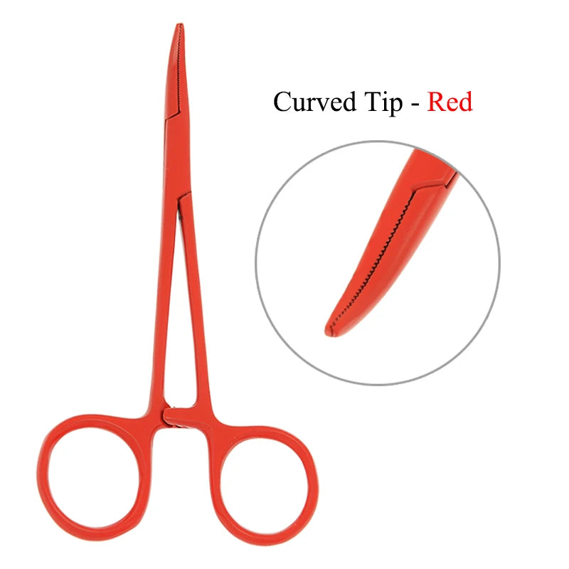 12.5cm New Animals Straight Curved Trauma Shears Pet Hemostat Forceps Dog Grooming Surgical Scissors Pet Cat Clamps D0001A