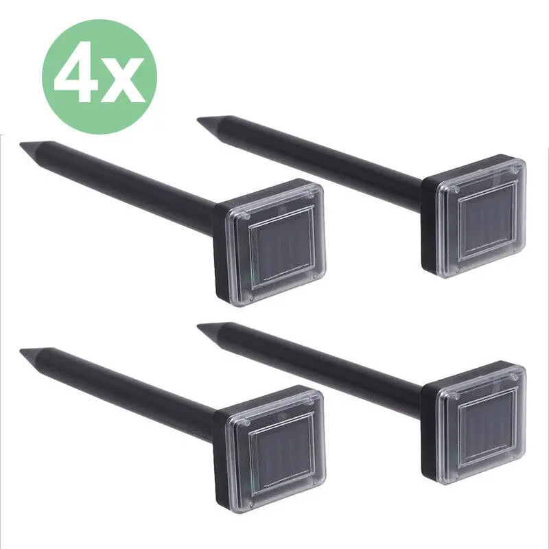2-20PCS Garden Snake Repeller Ultrasonic Solar Powered Snake Pest Repellents