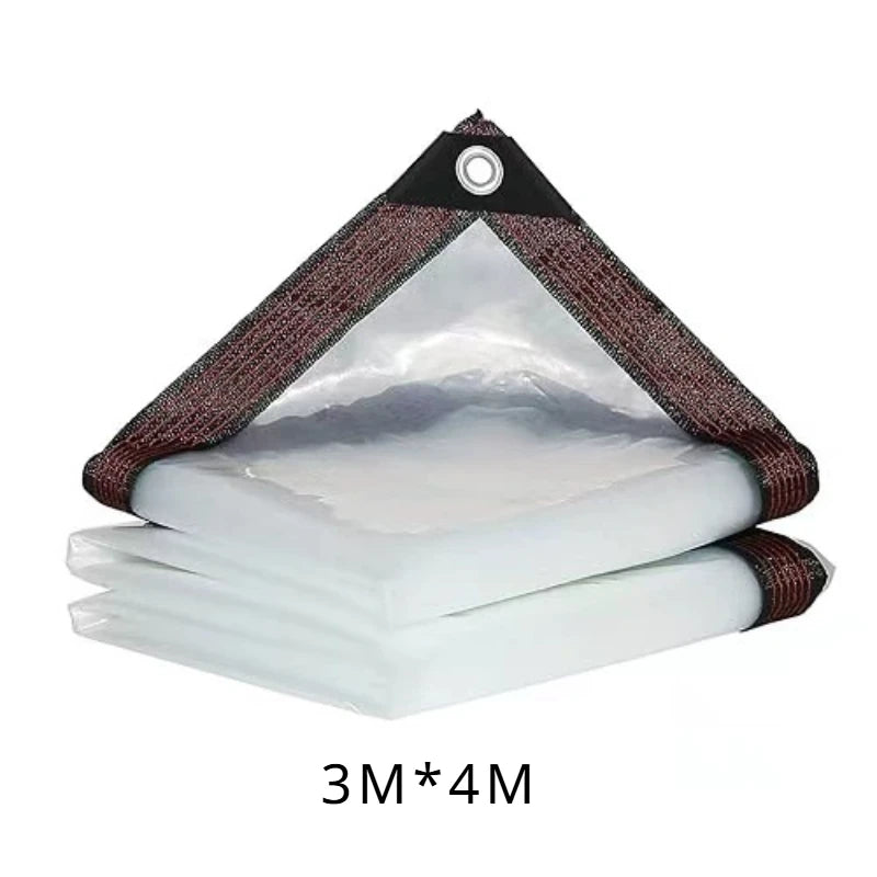 Transparent Waterproof Cloth Rainproof and Sunscreen Tarpaulin - Very Suitable for Garden Courtyard Balcony Sunshade and Camping