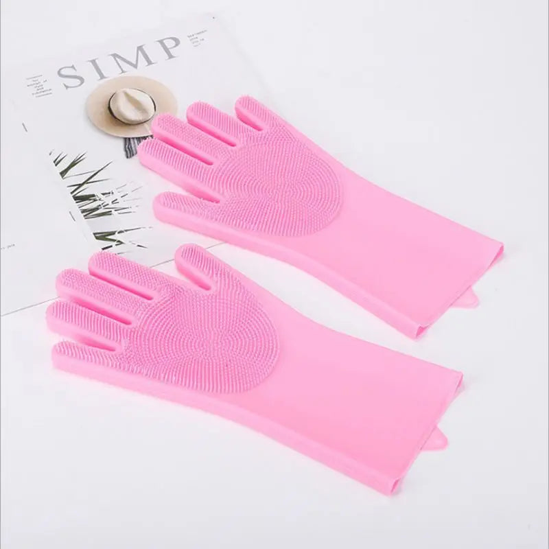 Multi-Functional Pet Grooming Gloves for Dogs And Cats Silicone Bathing Shampoo Scrubber Dishwashing Cleaning Glove Hair Removal
