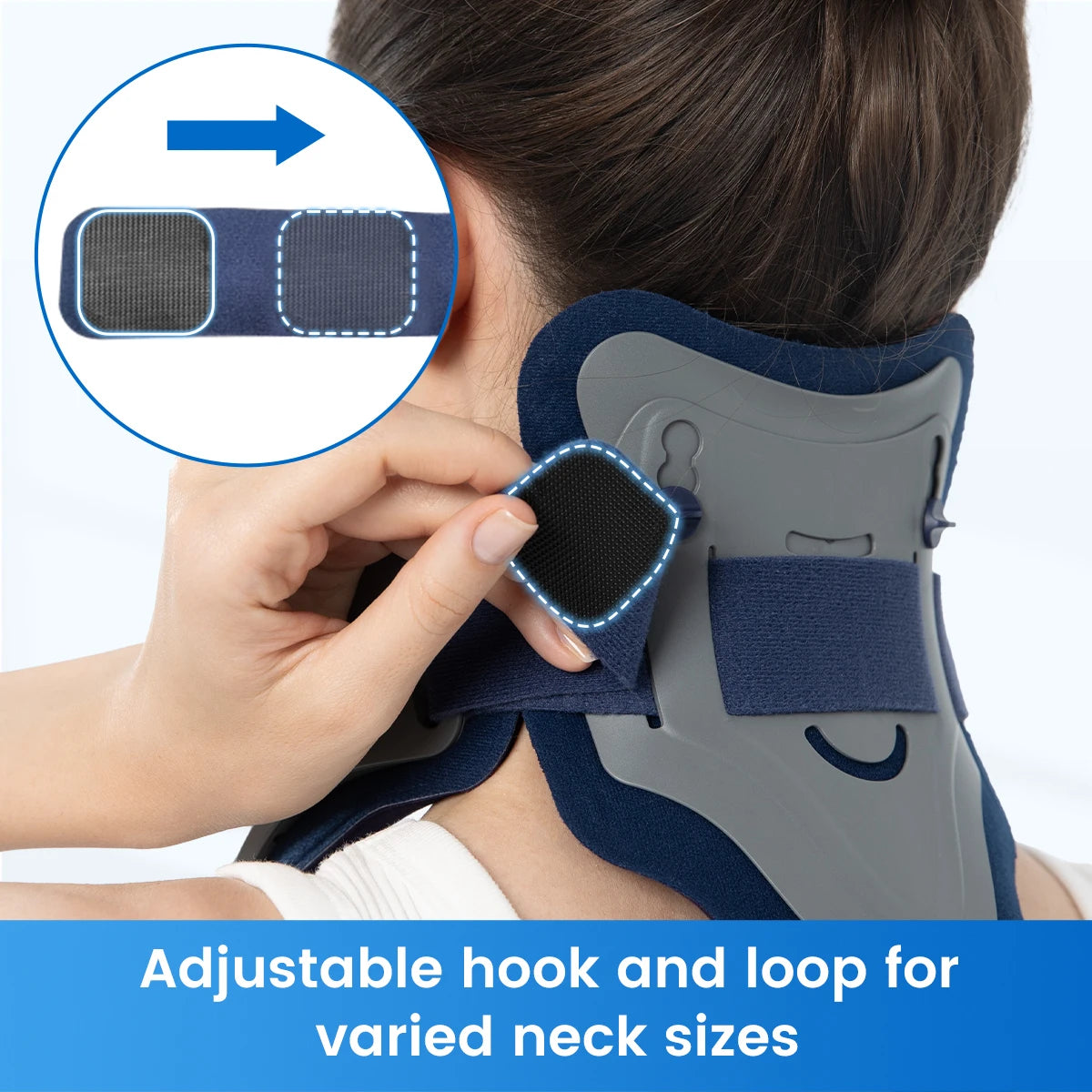 VELPEAU Neck Traction Device for Spine Pressure and Pain, Adjustable Neck Stretcher, Cervical Posture Corrector