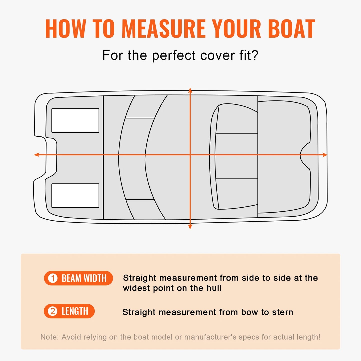 VEVOR Pontoon Boat Cover 19'-20' Waterproof Trailerable Pontoon Cover 800D Marine Grade PU Oxford Fabric with Motor Cover Grey