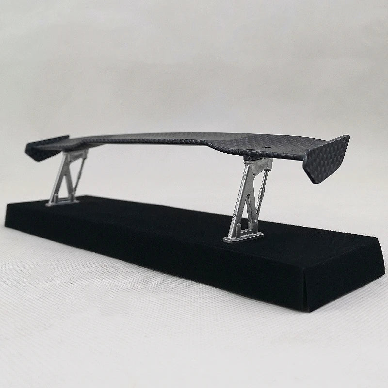 1/10 Scale RC Car Plastic Carbon Fiber Pattern Rear Wing Spolier Drift On Road Touring Model Hobby
