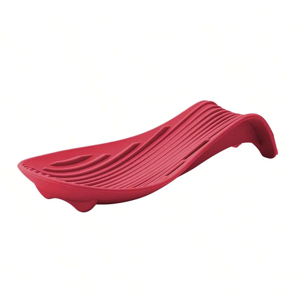 Silicone Kitchenware Tray, Kitchen Spatula, Soup Spoon, Silicone Spoon Holder, Household Thick Insulated Silicone Spoon Pad