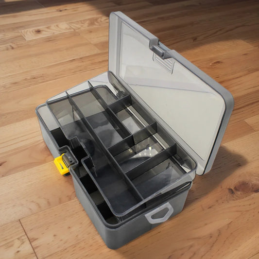 Double Layer Bait Lure Hook Accessories Box Waterproof Plastic Fishing Lure Box Bait Storage Box Multifunctional Fishing Tool