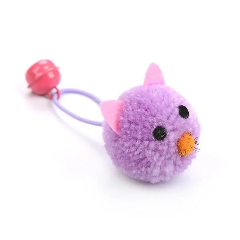 Cat Toy Interactive Plush Mouse Head Shaped Pet Toys With Bell Pet Supplies   аксесуари для котів   gatos