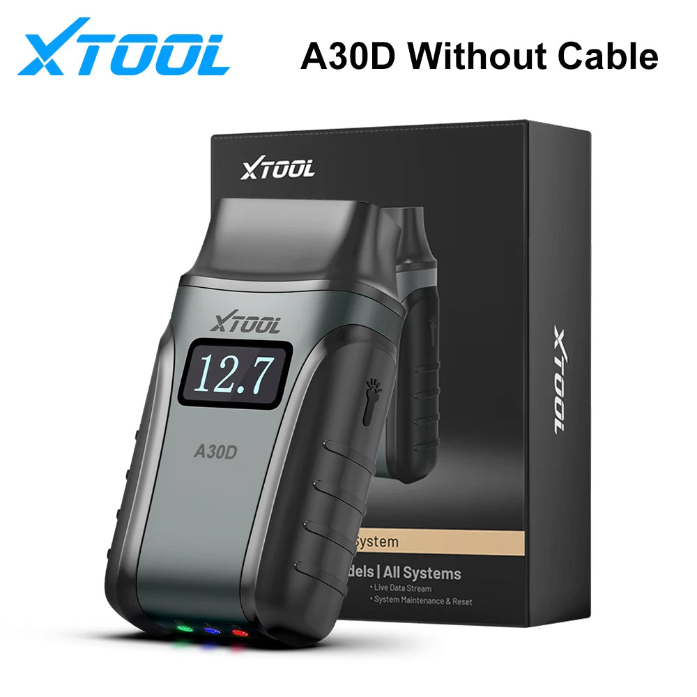 XTOOL Anyscan A30D BT OBD2 Scanner Bi-directional Full System Car Diagnostic Tools CAN FD FCA 19+ Resets Lifetime Free Update