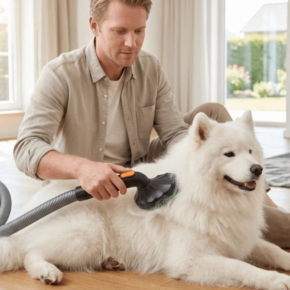 32mm Inner Diameter Pet Grooming Brush Anti-knot Efficient Dog Hair Remover Comfort Vacuum Cleaner Cat Comb Pet Massage