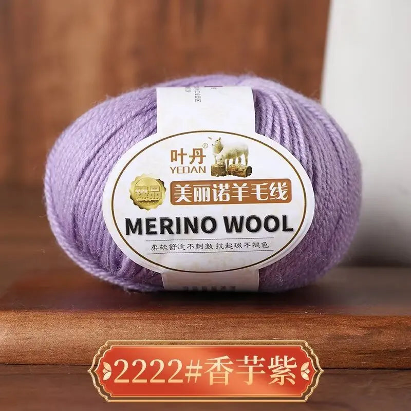 1Pc 50g Soft Merino Wool Yarn for hand knitting Anti-pilling Wool Crochet line knit Sweater Scarf hat Wool Thread warm lana