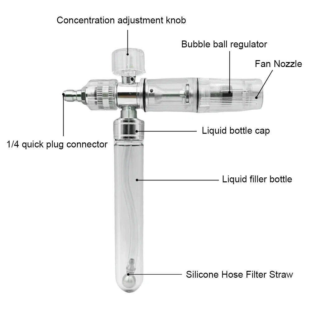 35ml Soap Foam Sprayer With 1/4 Inch Quick Connector 4500psi Pressure Washer Gun Adjustable Car Wash Cleaning Foam Spray Bottle