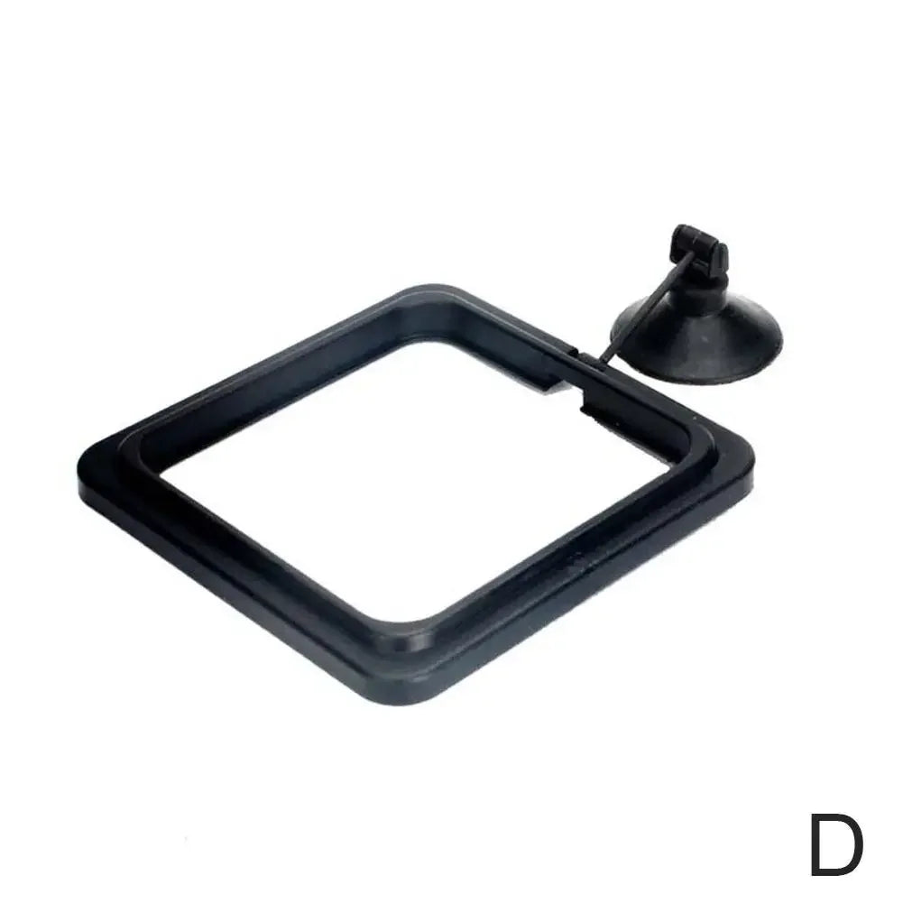 Aquarium Fish Feeding Fish Tank Blue Floating Station Food Tray Feeder Prevent Food Dispersion Fish Pinch with Suction Cup