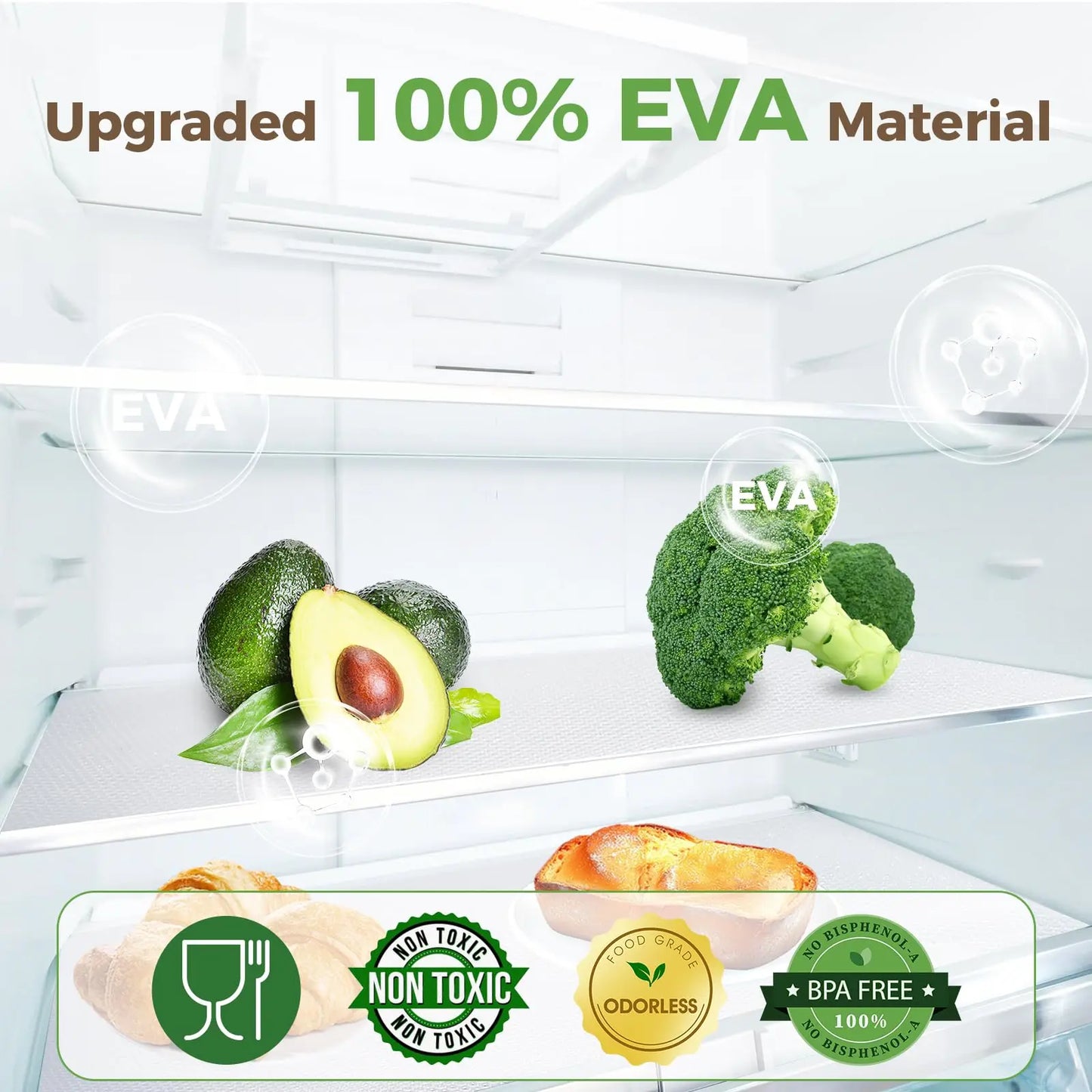 EVA Kitchen Cabinet Shelf Cover Liners Non Adhesive Table Drawer Mat Waterproof Closet Plastic Paper Anti Dirty Oil-proof Mat