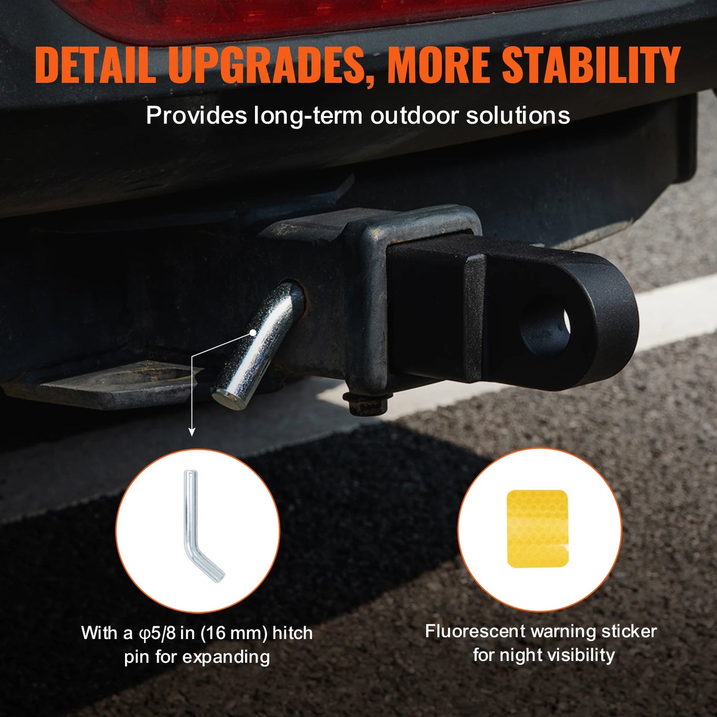 SucceBuy 52900lbs Shackle Hitch Receiver Fits 2" Receiver Towing Accessories w/ Trailer Hitch Lock Pin for Truck Jeep Off-Road