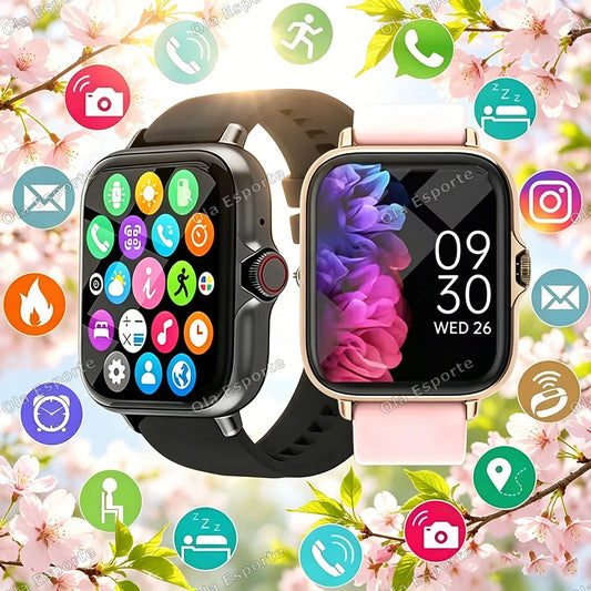 2026 Smart Watch Android IOS Phone 1.83 Inch Color Screen Bluetooth Answer Call Fitness Watches Tracker Smartwatch Women Men New