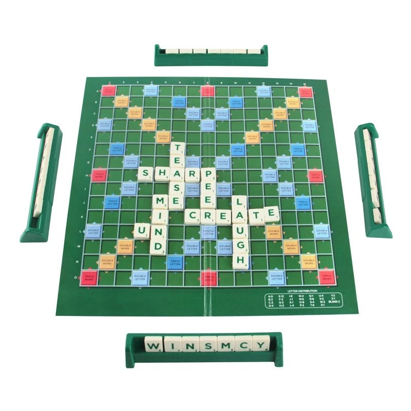 2-4 Players English Spelling Puzzle Game Educational Travel Alphabet Spell Game Fun Learning Toy Perfect for Family Game Night