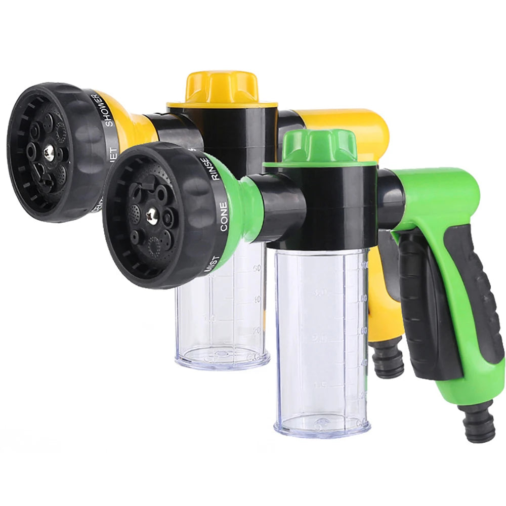 Washing Sprayer Nozzle Hose Gun Car Plant Pet Washing Cleaning Water Foam Soap