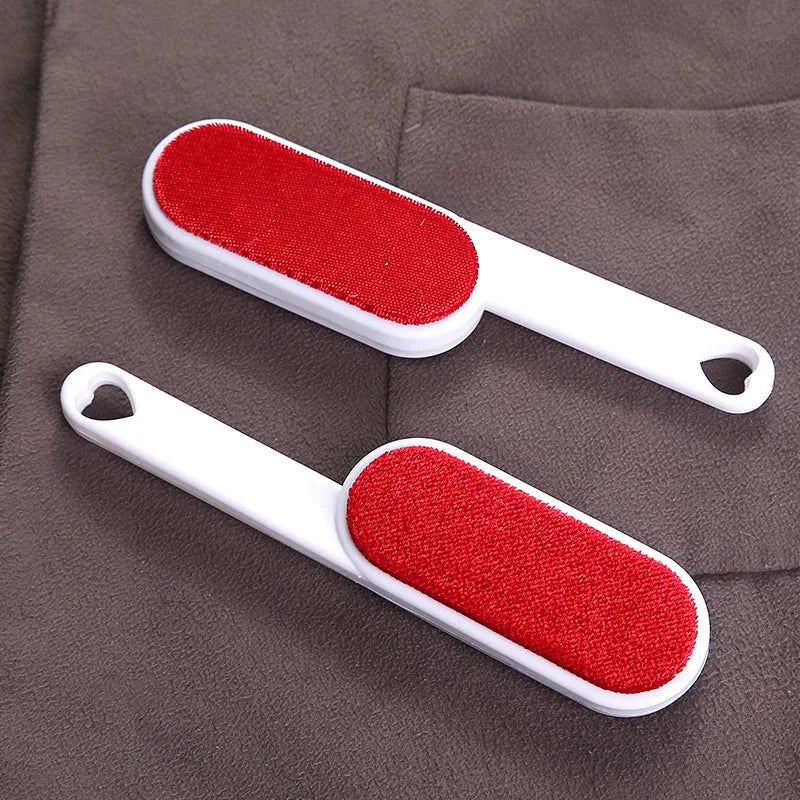2 Sides Self-cleaning Lint Sticking Roller Dedusting Brush Pet Hair Remover Brush Removing Dog Cat Hair from Sofa Carpet Clothes