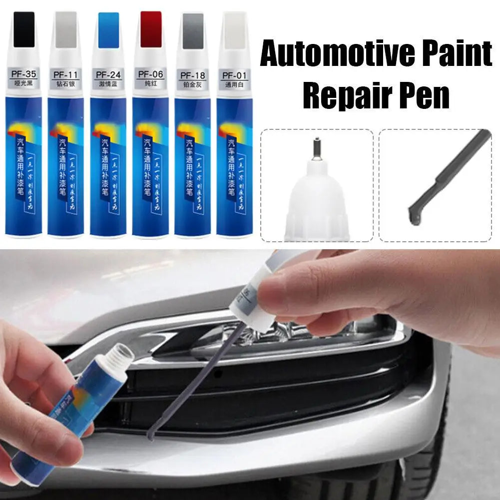 12ml Scratch Repair Paint Car Touch-up Pen Scratch Mark Blue Color Repair Gray Car Silver Pen Match Red Matte Paint Black P V7T3
