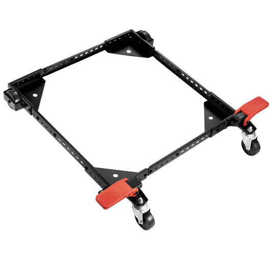 SucceBuy 500 lbs Adjustable Universal Washing Machine Stand Refrigerator Base Mount with Swivel Wheels Mobile Base for Equipment