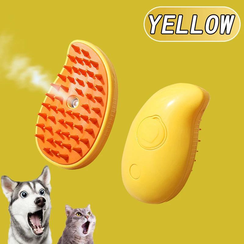Cat Dog Steamy Brush Steam Brush Electric Sprayer for Massage Pet Grooming tool Shedding 3 in 1 Electric Sprays Massage Combs
