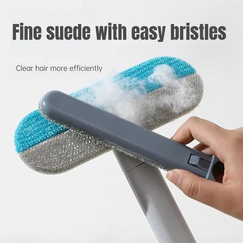Long Handle Pet Hair Remover Brush Static Cat Hair Cleaner Multi-functional For Carpets Ideal For Cat Furniture Cleaning