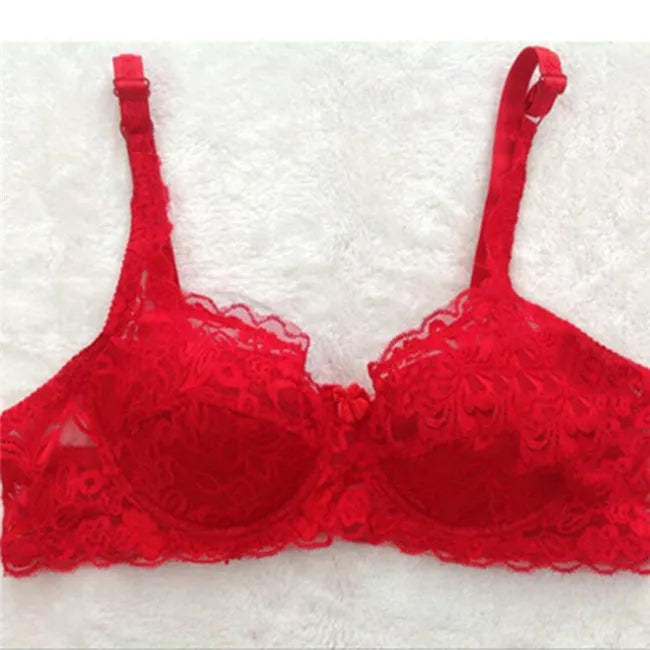 Lace Women's Bra Breast Cover Summer Thin Full Cup Underwear Plus Size Adjustable Push Up Bras Undewire Sexy Bralette Lingerie