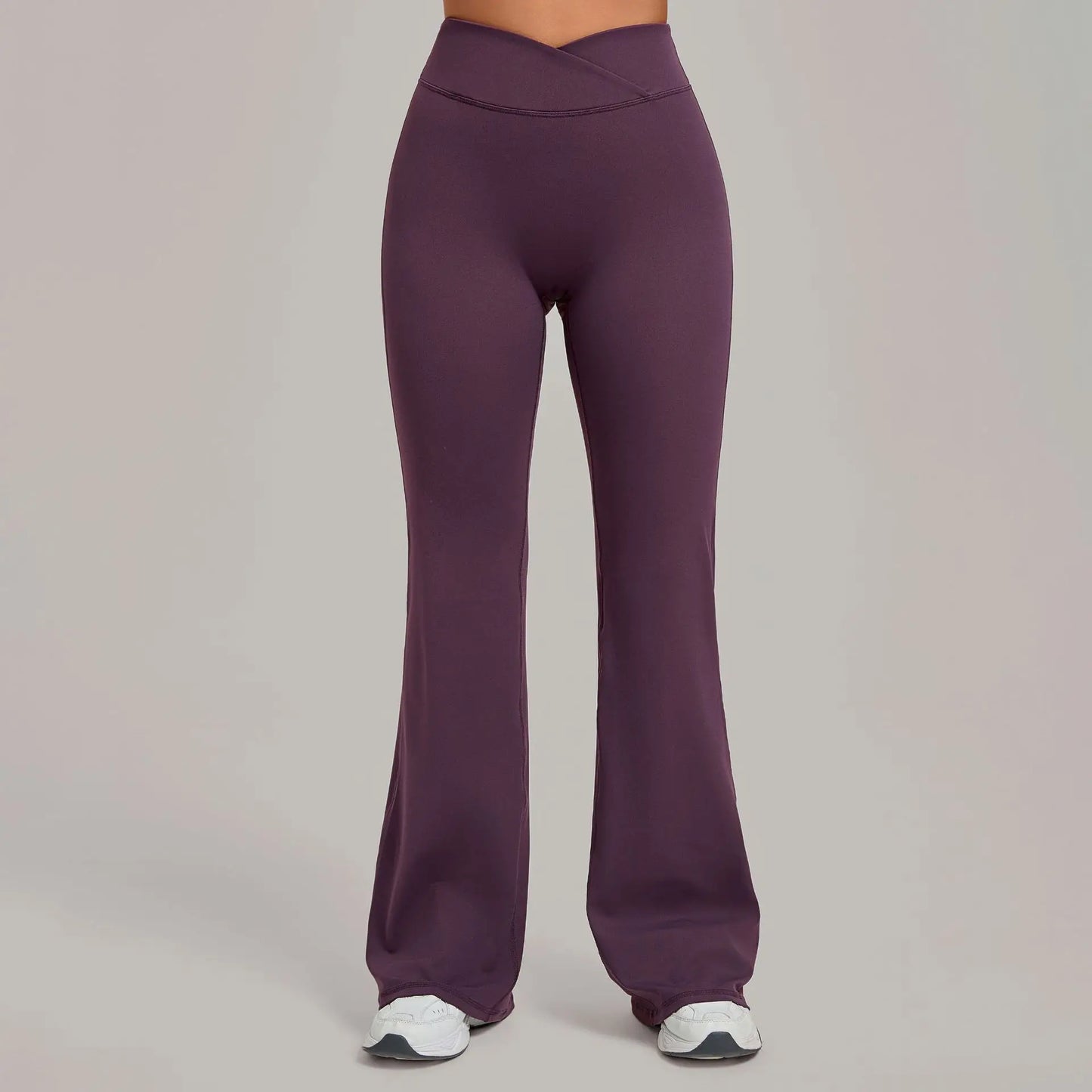 Women's Pilates Yoga Pants Sports Fitness Flared Peach Hip-lifting Leggings Outdoor Workout Training Running Casual Trousers