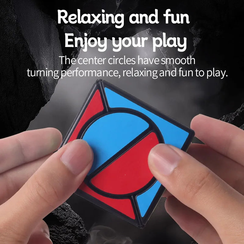 Mo Fang Zhai Huan Yue Shattered Eye Cube 2X2 Magic Cubes Puzzle Toys For Kids Gift Birthday Christmas Gifts