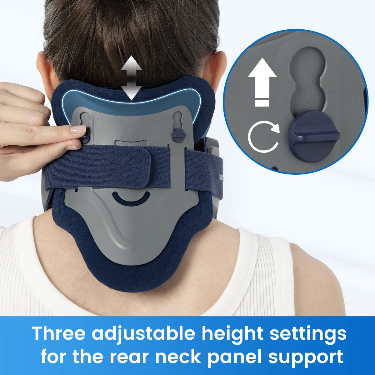 VELPEAU Neck Traction Device for Spine Pressure and Pain, Adjustable Neck Stretcher, Cervical Posture Corrector
