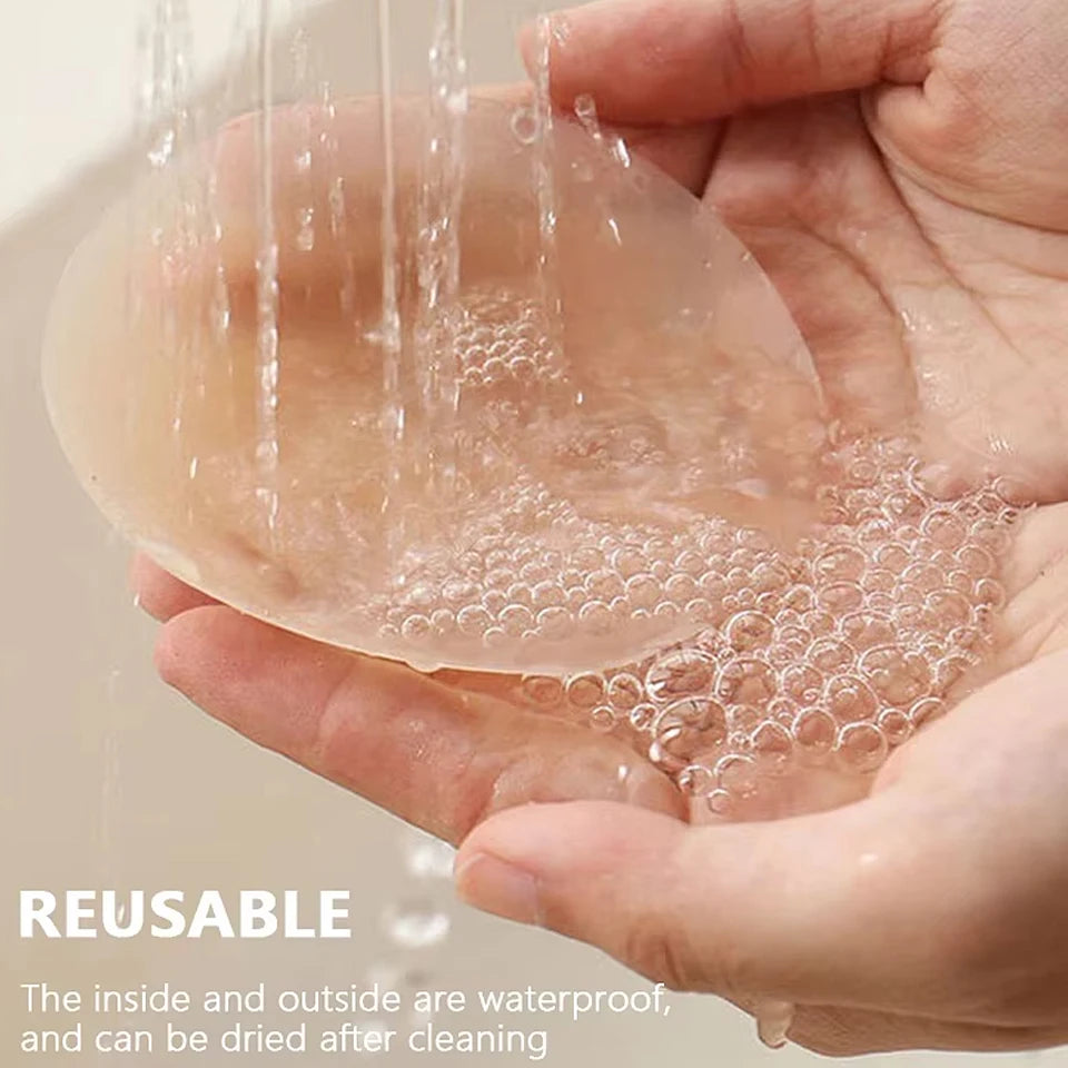 Nipple Cover Pasties Silicone Adhesive Sticky Bra Liner For Women Reusable Breast Sticker No Show Invisible Boob Tape