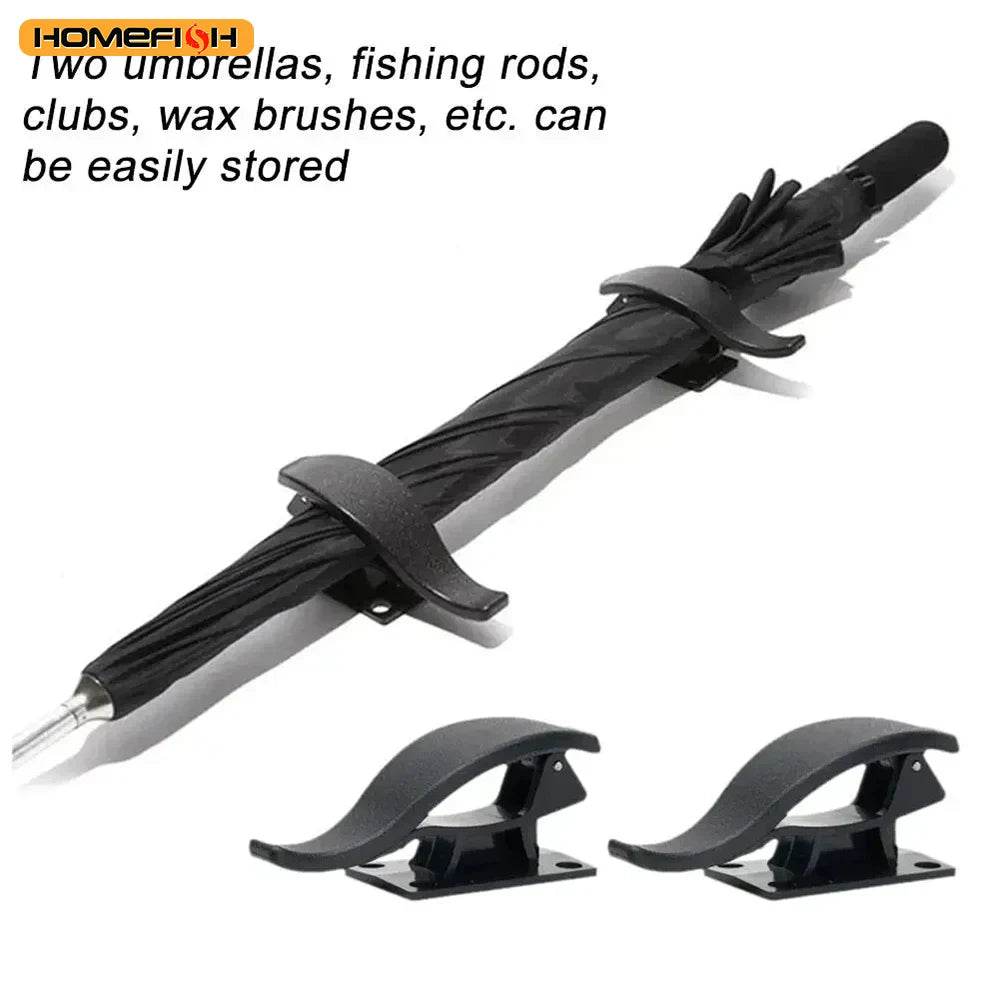2Pcs Car Seat Back Hoo Multi-purpose Trunk Umbrella Mount Holder Car Umbrella Storage Organizer Holders Universal Car Accessory