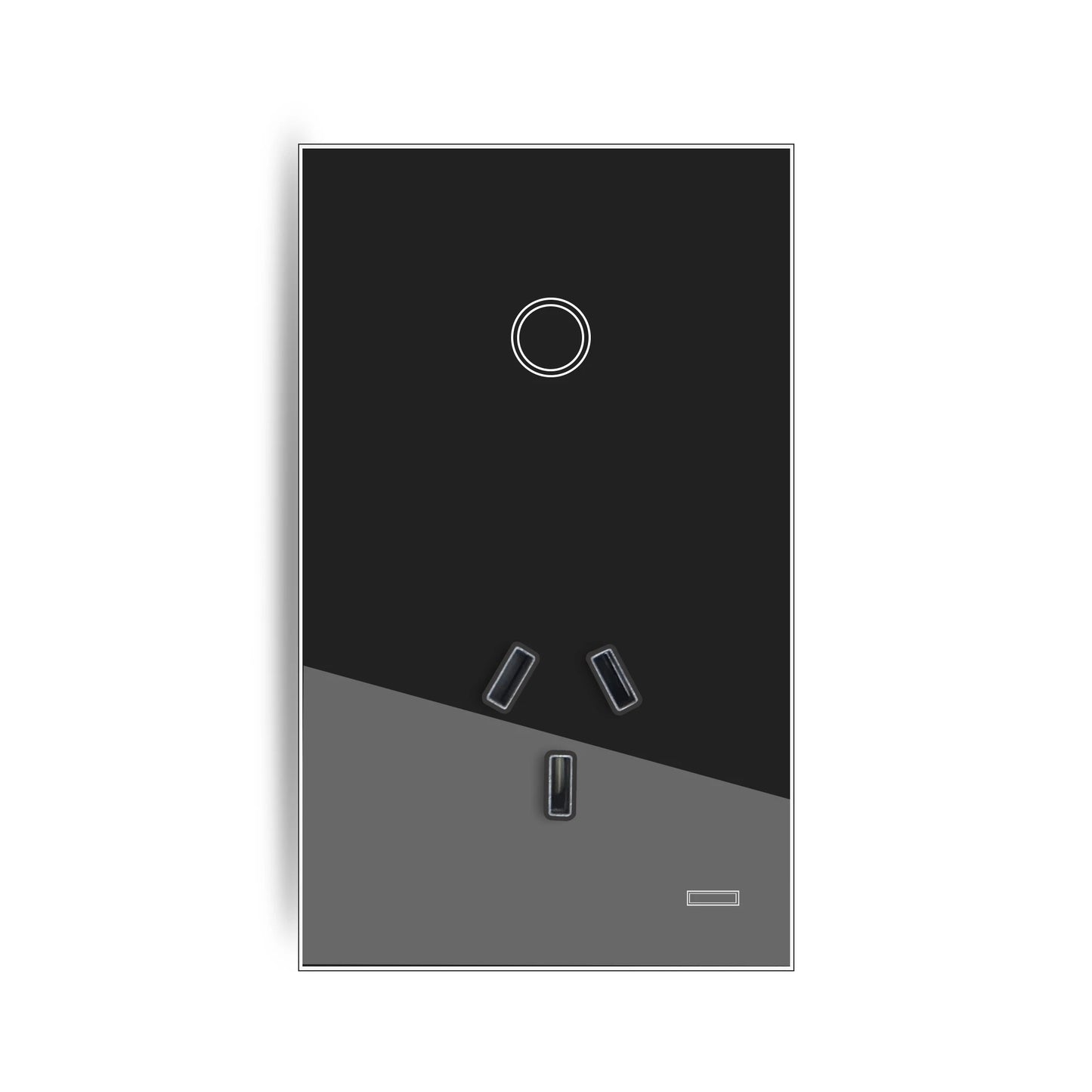 Melery AU Smart Tuya WiFi Light Switch Argentina Plug Australia Outlet Touch Glass Wall Socket Remote by Alexa & Google Home