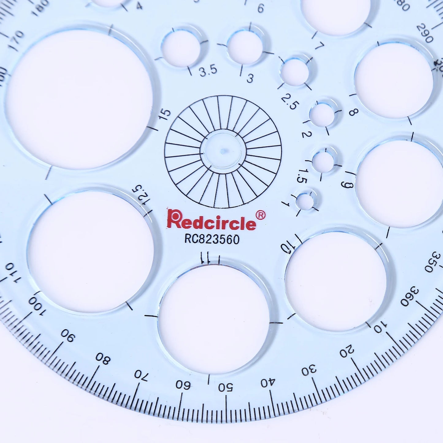 5-1PC Multifunction Geometric Template Plastic Measuring Ruler Circles Drawing Shape Geometric Drawing Stencils Tools for Office