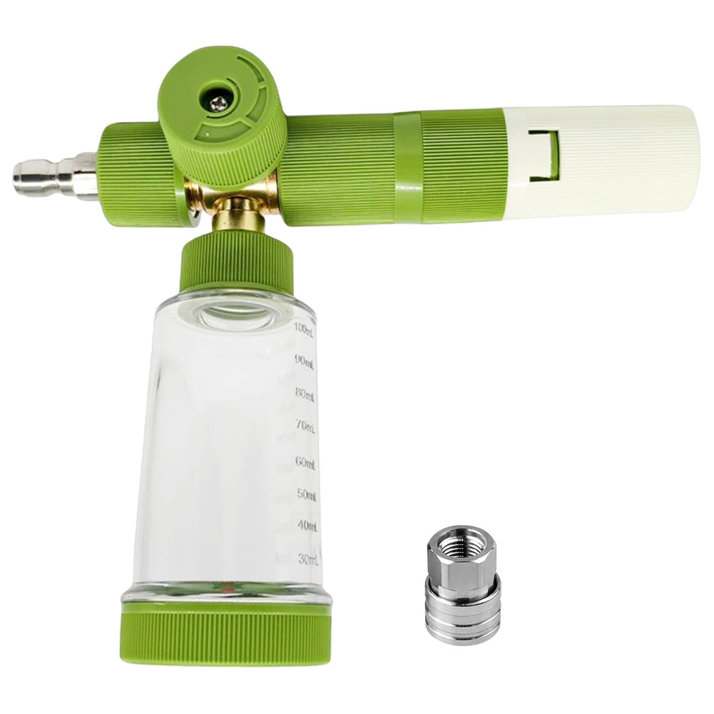 100ml Soap Foam Spray Bottle with 1/4 Inch Quick Connector Car Wash Foam Sprayer Foam Spray Pot for Cleaning Cars SUVs
