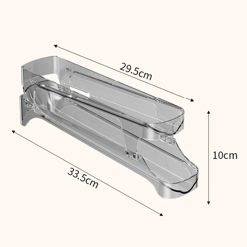 Bilayer Fridge Egg Storage Box Automatic Rolling Eggs Holder Rack Ladder Style Refrigerator Eggs Dispenser Egg Organizer 2030