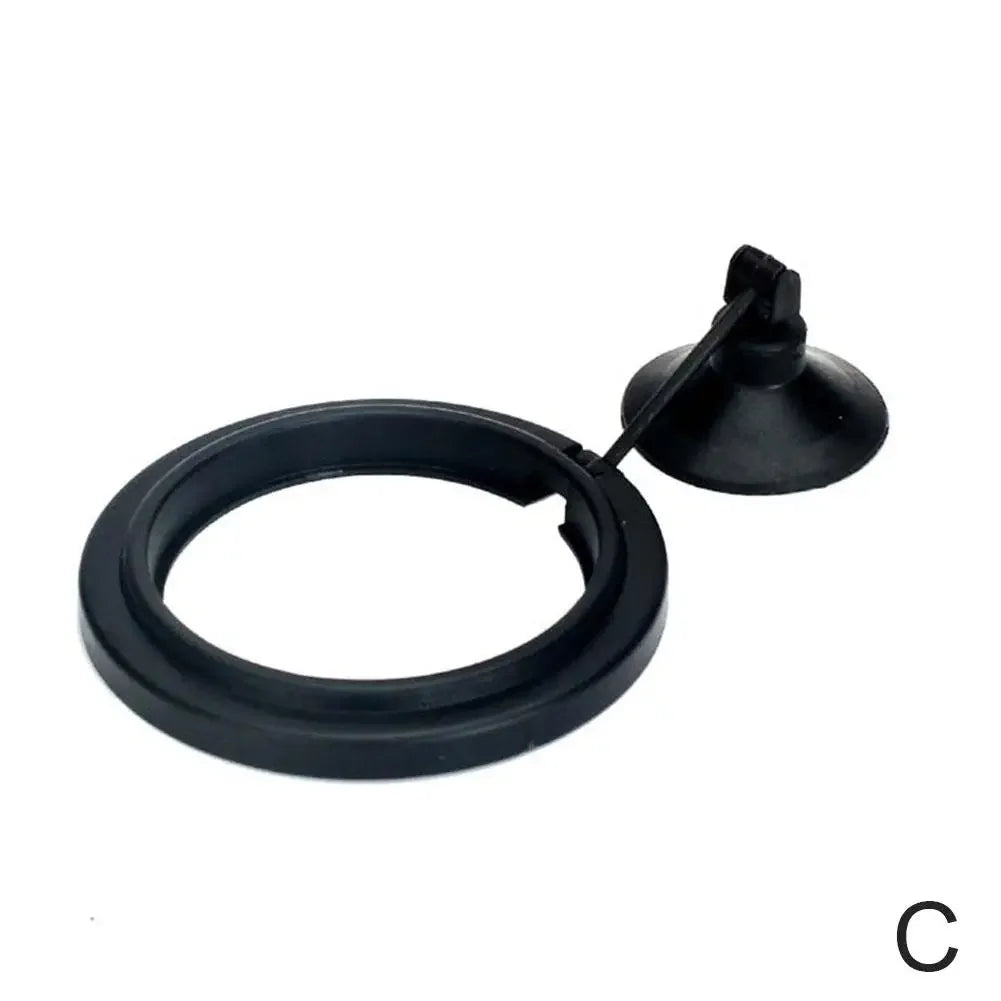 Aquarium Fish Feeding Fish Tank Blue Floating Station Food Tray Feeder Prevent Food Dispersion Fish Pinch with Suction Cup