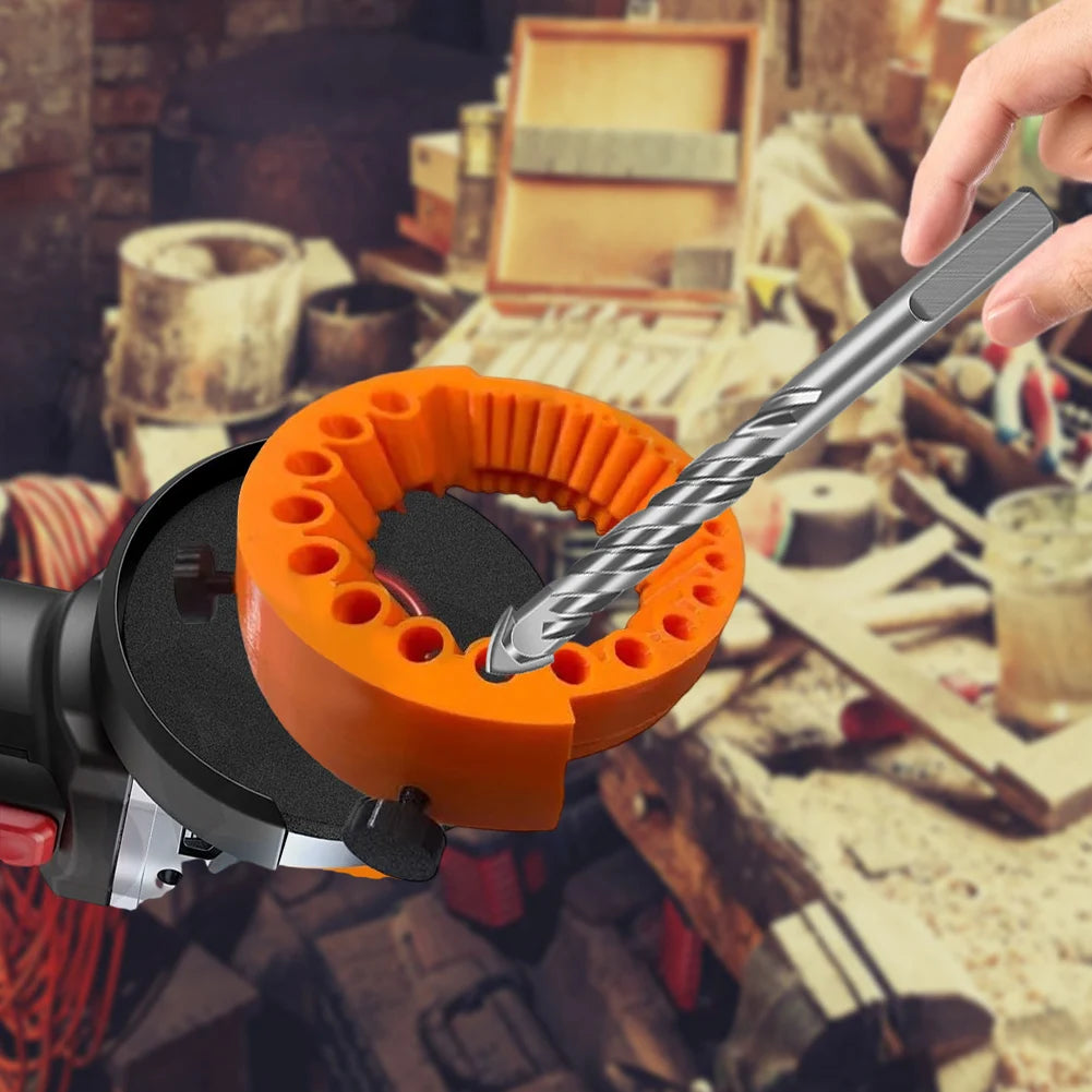 Drill Bit Sharpener 2 To 13 MM Power Drill Bit Grinding Attachment with Gloves Giant Blade Angle Grinder for Grinding Drill Bits