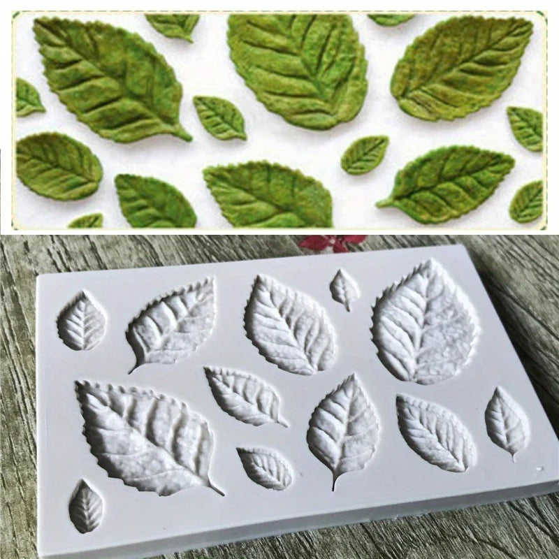 1Pieces3DLeaf Shape Pendant Casting Mold Candy Lovers Chocolate Baking Mold，DIYCake Decorating Tools，Baking tool，Kitchen Gadgets