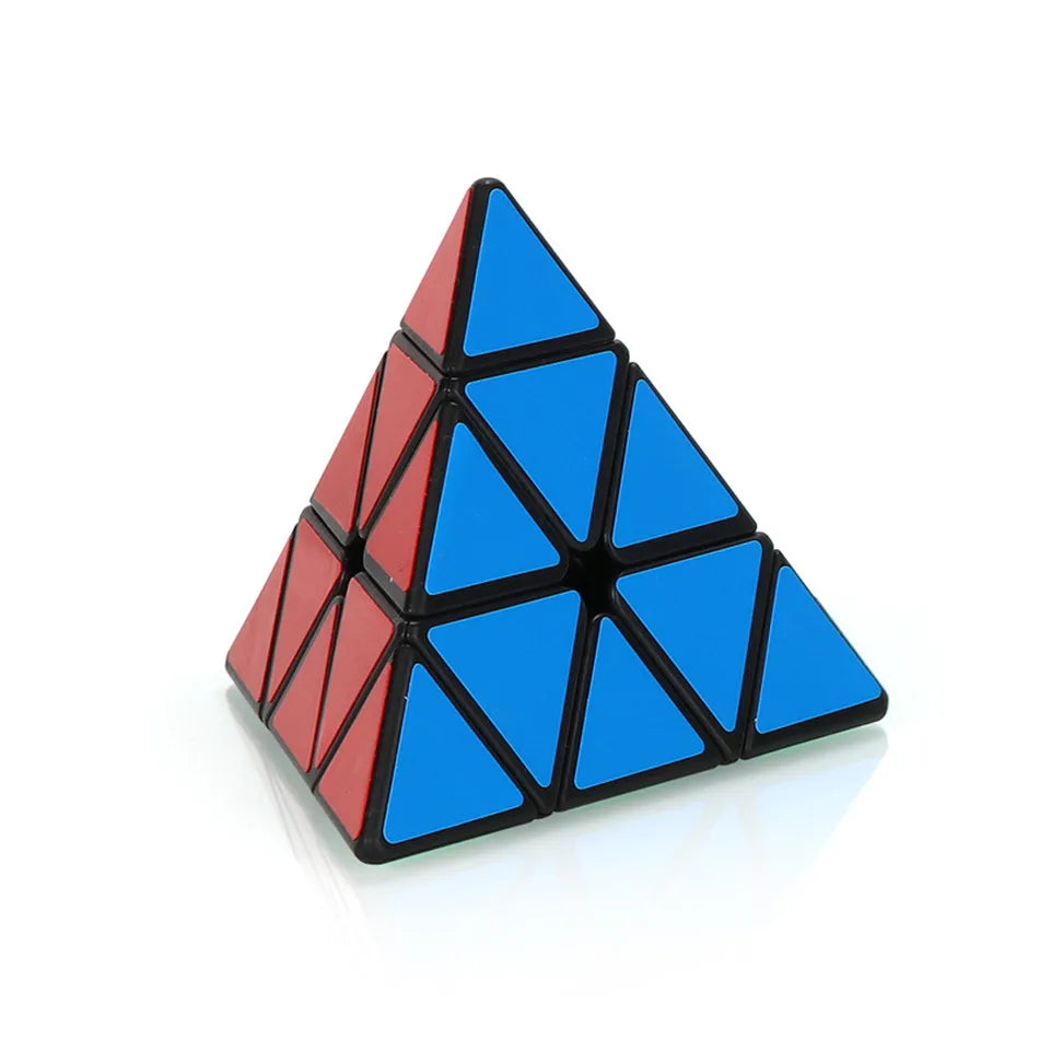YongJun GuanLong 3x3 V2 Pyramid Magic Cube Triangle Shaped 4-Sided Educational  Speed Cube Children's Puzzle Cubo Magico Toys