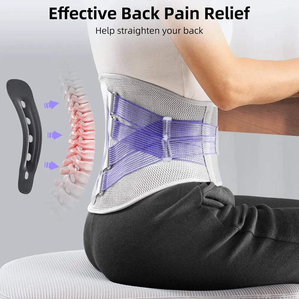 1PCS Lower Back Brace for Men & Women - Lumbar Support Belt for Sciatica, Heavy Lifting, and Pain Relief