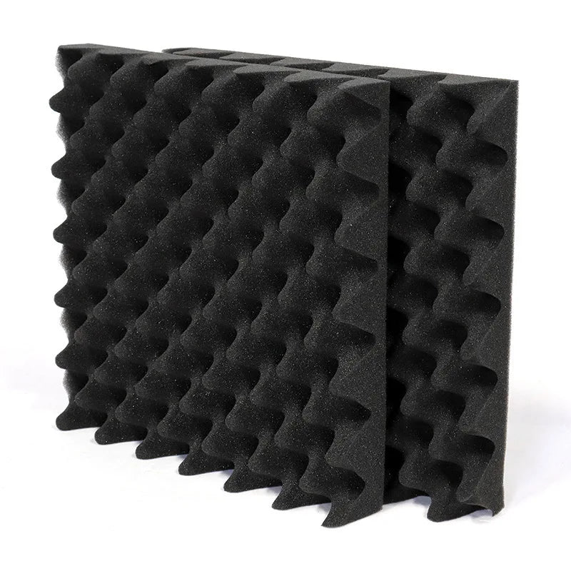 Self-Adhesive Soundproof Foam Panels - Eggcrate Acoustic Wall Stickers for Home Use, KTV, Studios, and Noise Reduction
