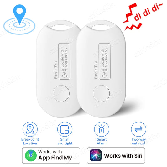 Smart Tag Global Locator Mini GPS Tracker Works with iOS Find My APP Anti-lost Finder Locator for Keys Wallet Car Luggage