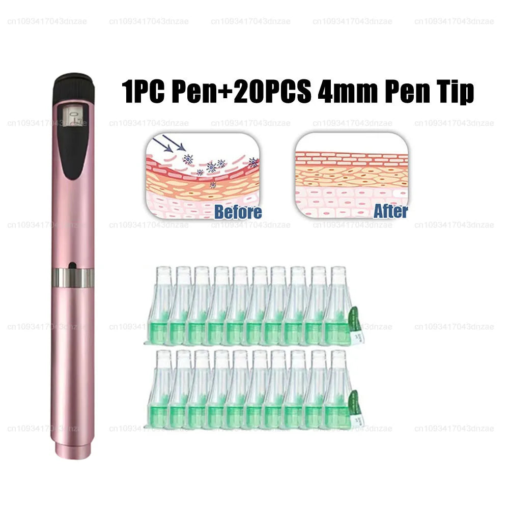Adjustable Injection Pen Kit 3ml Sterile Empty Cartridges Cassette Bottle 4/6/8mm Disposable Pen Tip for Lilly Insulin Injection