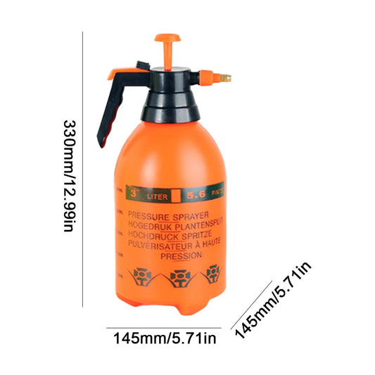 3L Handheld Garden Pump Sprayer Pressurized Sprayer Watering Can Lawn and Garden Care/ Watering Spray Weed Killer/Chemical Water