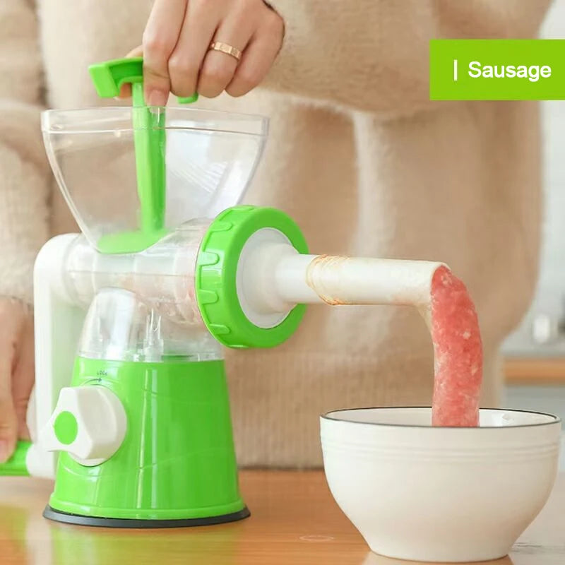 Meat Grinder Manual Processors Food Mincer Kitchen Machine Sausage Maker Stuffer Vegetable Chopper Blender Household Enema Tool