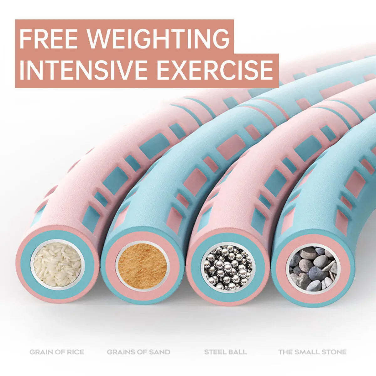 Fitness Hula Hoop Detachable Home Exercise Lose Weight Workout Adults Hoola NEW