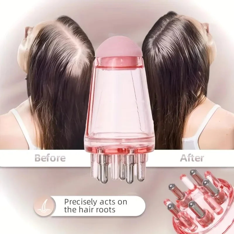 3Pcs Scalp Hair Oil Applicator Set Hair Growth Serum Bottle Shampoo Brush Scalp Massager Comb Hair Care Tools