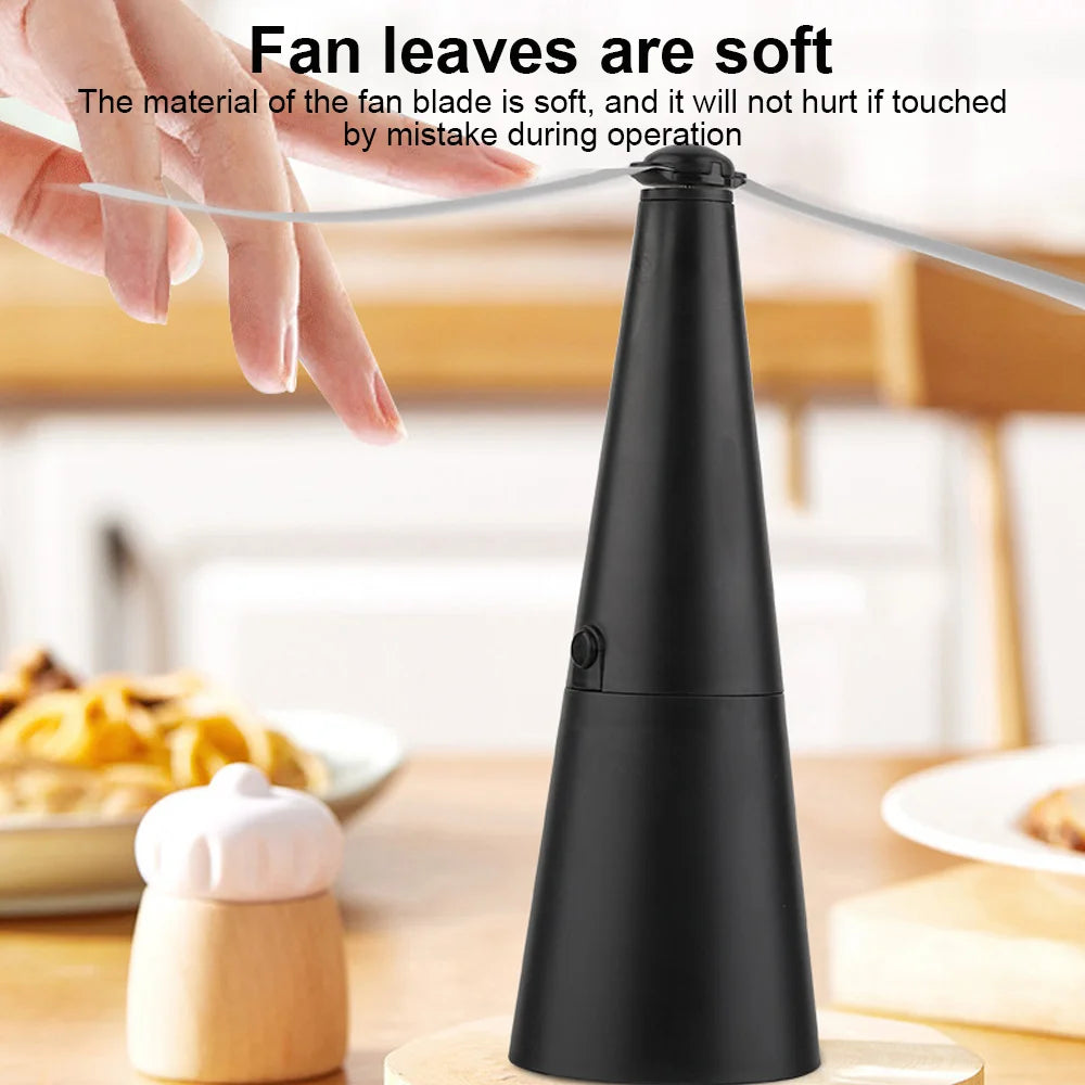 1/2/4PCS Fly Repellent Fan Outdoor Table Protect Food Insect Away Fan for Restaurant