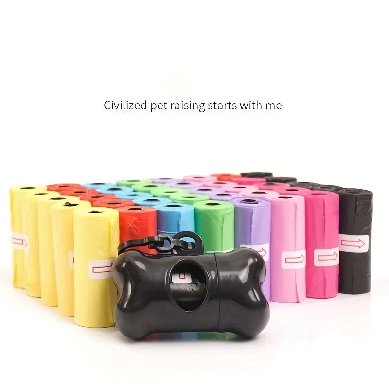 2-100Roll Dog Poop Bag Outdoor Cleaning Poop Bag Outdoor Clean Pets Supplies for Dog 15Bags/Roll Refill Garbage Bag Pet Supplies