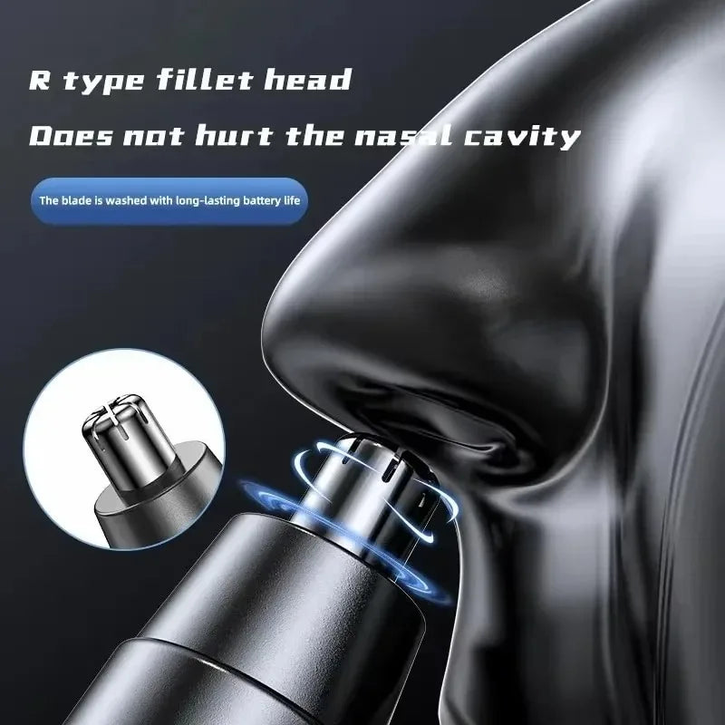 Absolute Black Electric Nose Hair Trimmer Ear and Nose Hair Trimmer Professional Painless Nose Hair Trimmer For Men And Women